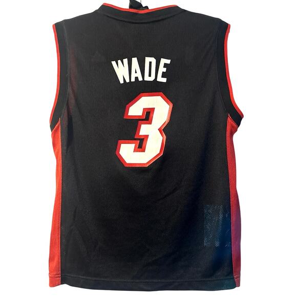 Miami Heat WADE Boys youth jersey Sz 10-12 - Picture 2 of 7